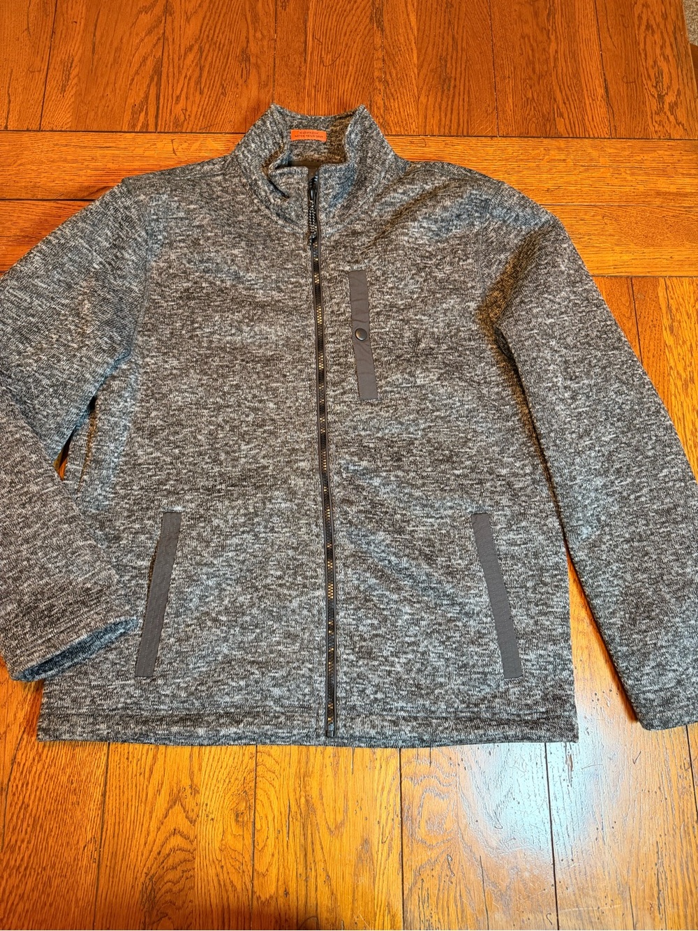 St. John's Bay Gray Heather Zip-Front Jacket